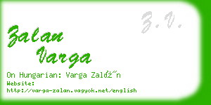 zalan varga business card